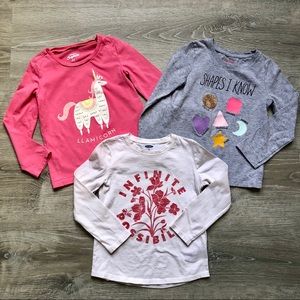 Bundle of Three Girls’ Tops